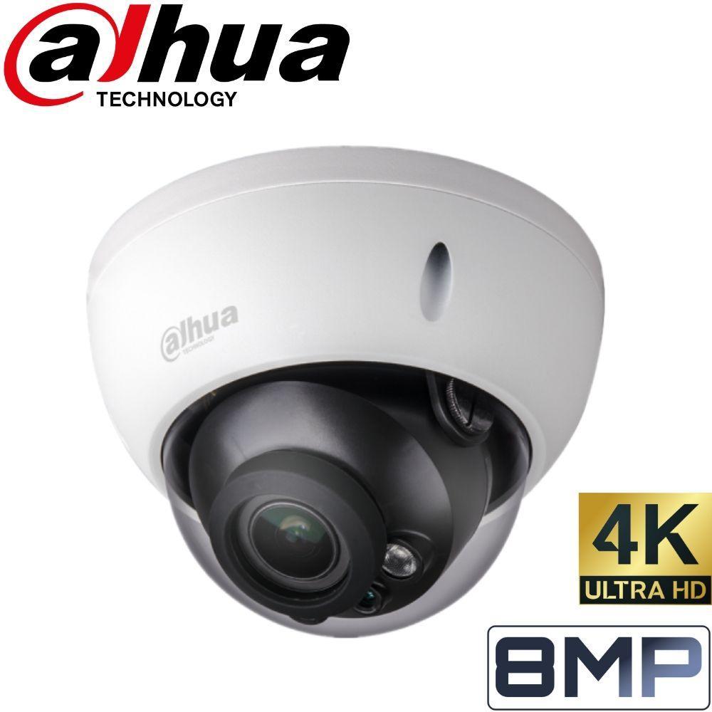 Dahua 16 Channel Security System: 8MP NVR, 8 x 8MP (4K) Dome Cameras, 3TB HDD