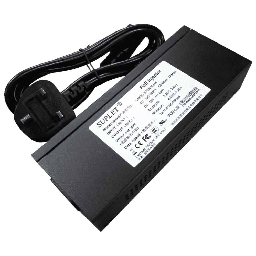 Hikvision High PoE Injector: 60W