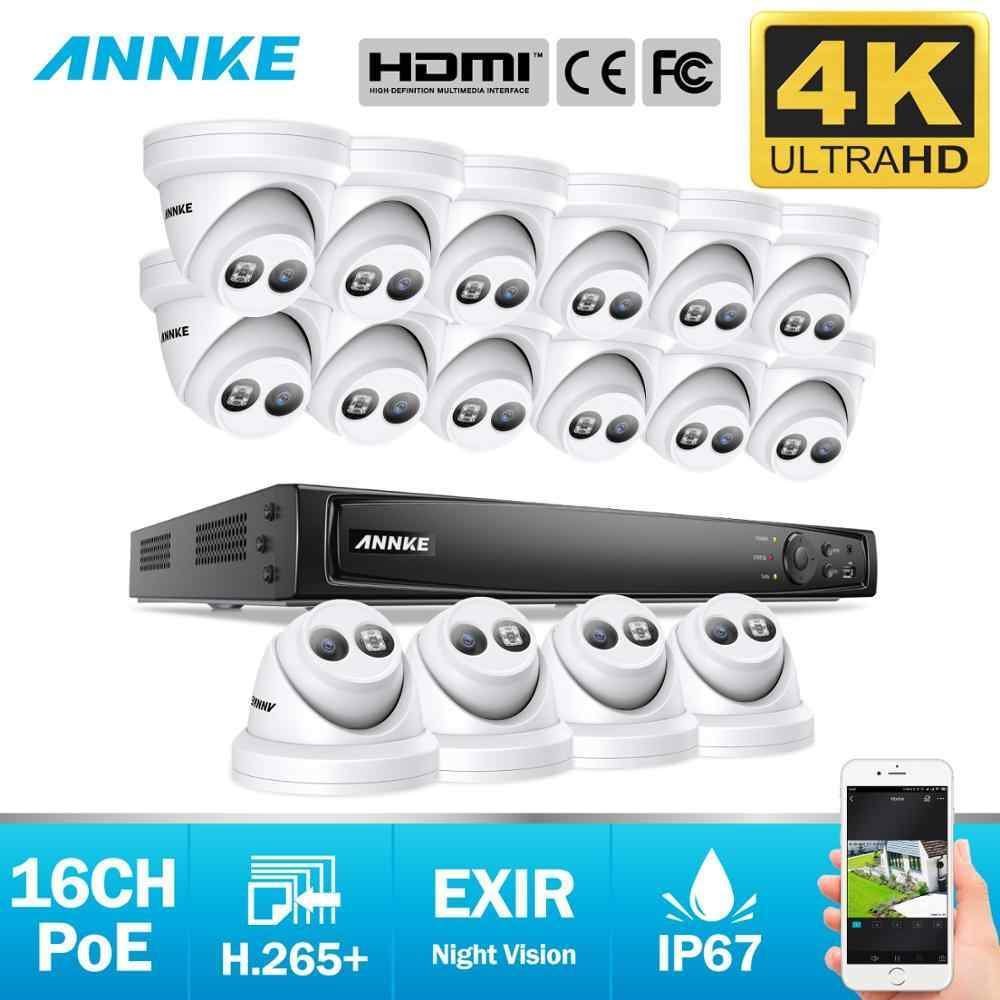 Annke 16 Channel Security Kit: 8MP NVR, 16 X 8MP(4K Ultra HD) Turret Cameras