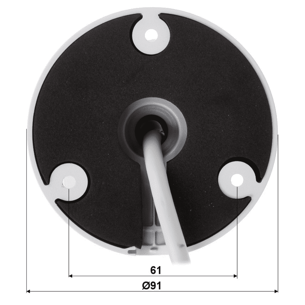 Dahua IPC-HFW4631T-ASE Security Camera: 6MP Fixed Lens Mini-Bullet, IR 80m