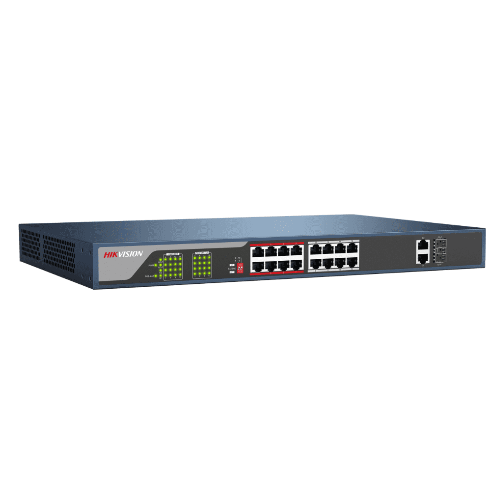 Hikvision Unmanaged Switch: 16 POE Ports, 100Mbps