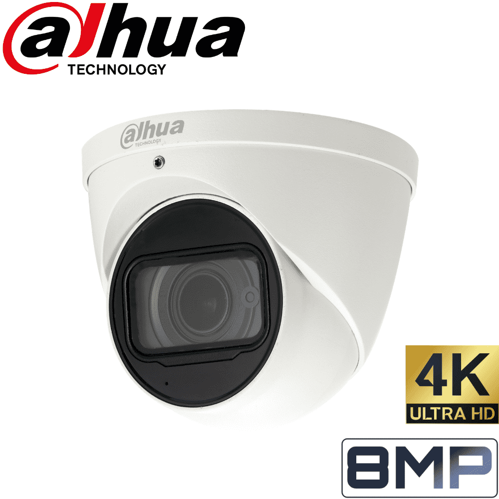 Dahua IPC-HDW5831R-ZE Security Camera: 8MP (4K) Varifocal Eyeball 2.7-12mm