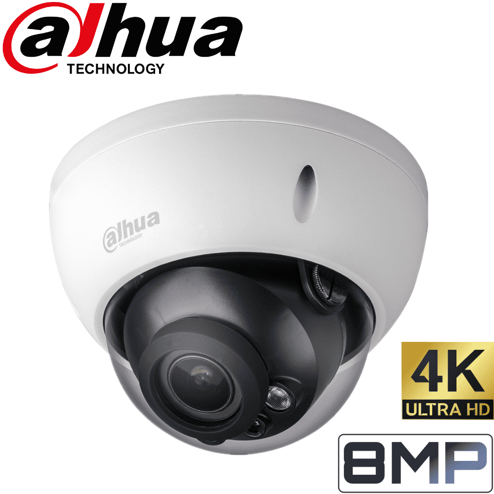 Dahua IPC-HDBW5831R-ZE Security Camera: 8MP VF Dome, 2.7-12mm