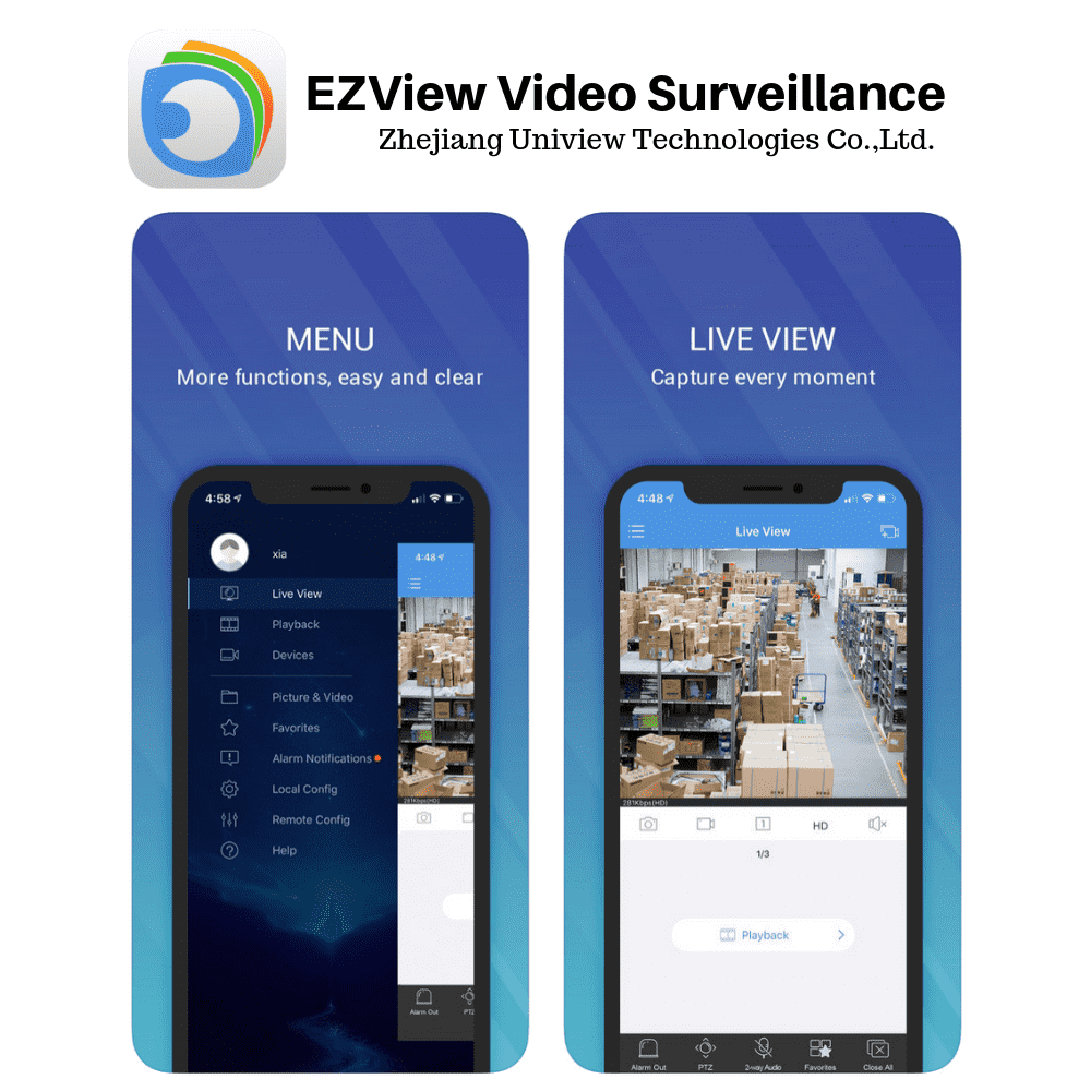 Uniview 8 Channel Security System: 4K NVR, 6 x 5MP Turret Cameras, 4TB HDD