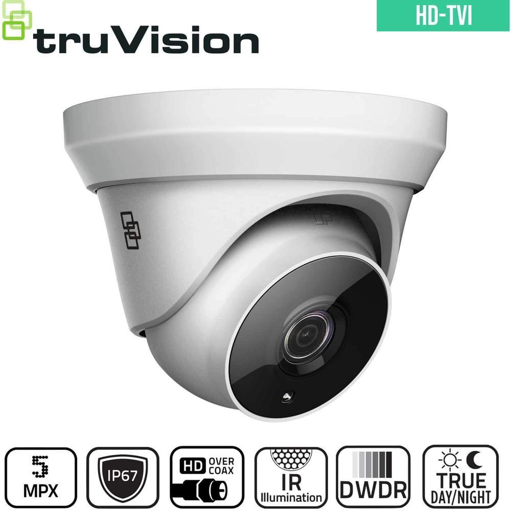 TruVision Analogue Security Camera: 5MP HD-TVI Turret