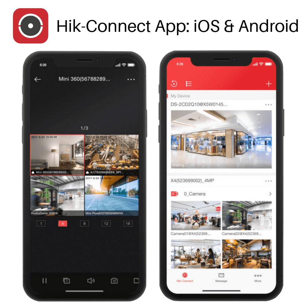 Hikvision 4 Channel Security Kit: 8MP (4K) NVR, 2 X 8MP Dome Cameras, 3TB HDD