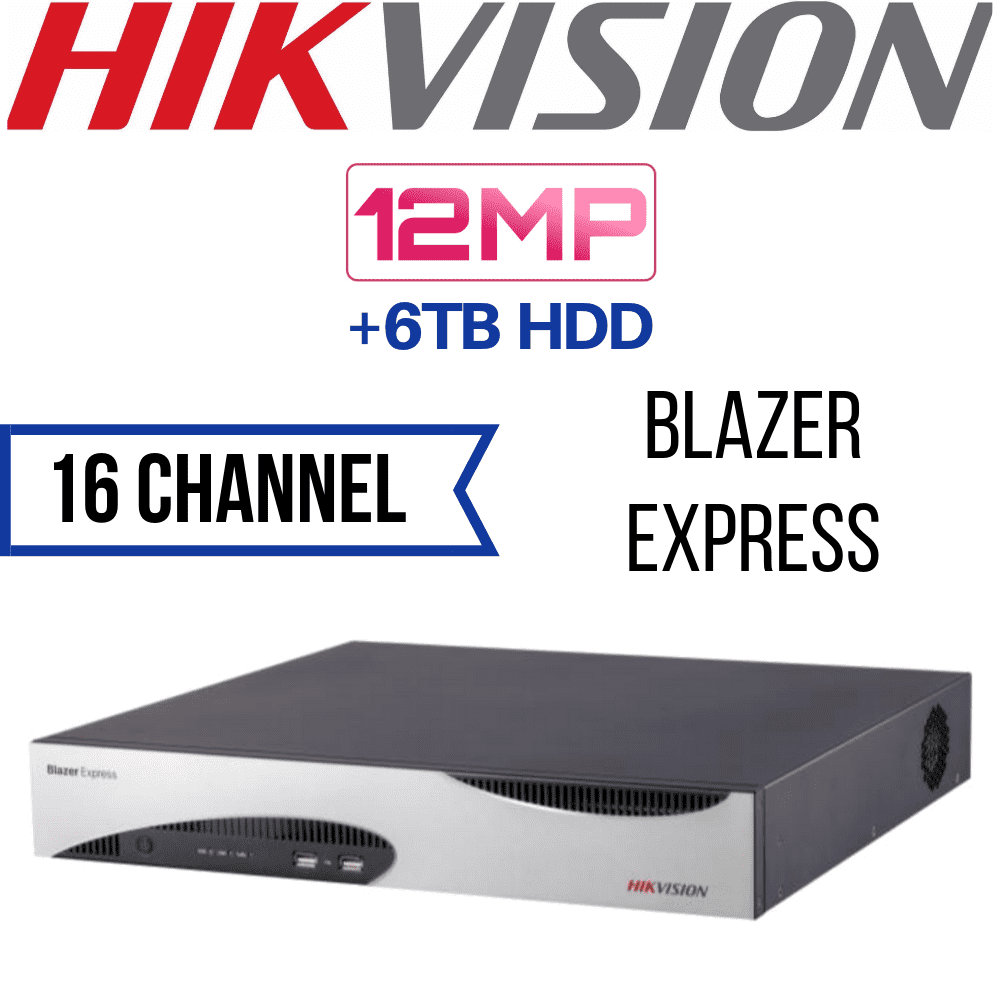 Hikvision 16 Channel Network Video Recorder: 12MP Blazer Express iVMS Station
