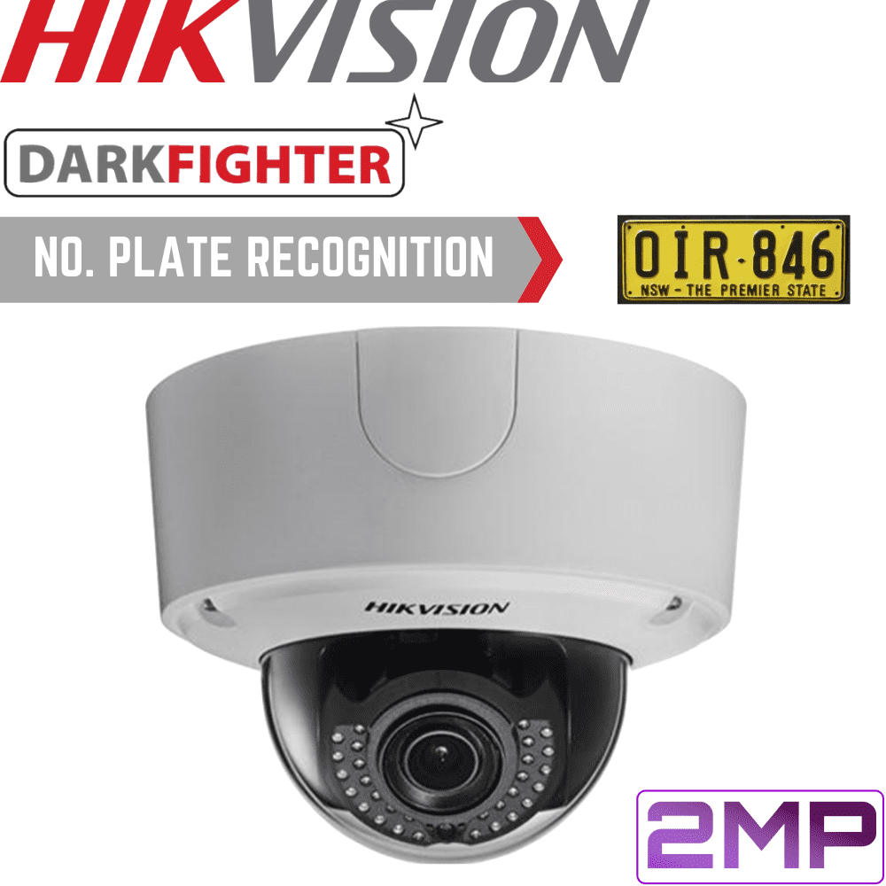 Hikvision DS-2CD4526FWDIZ/P Security Camera: 2MP ANPR Motorised VF Dome 2.8-12mm