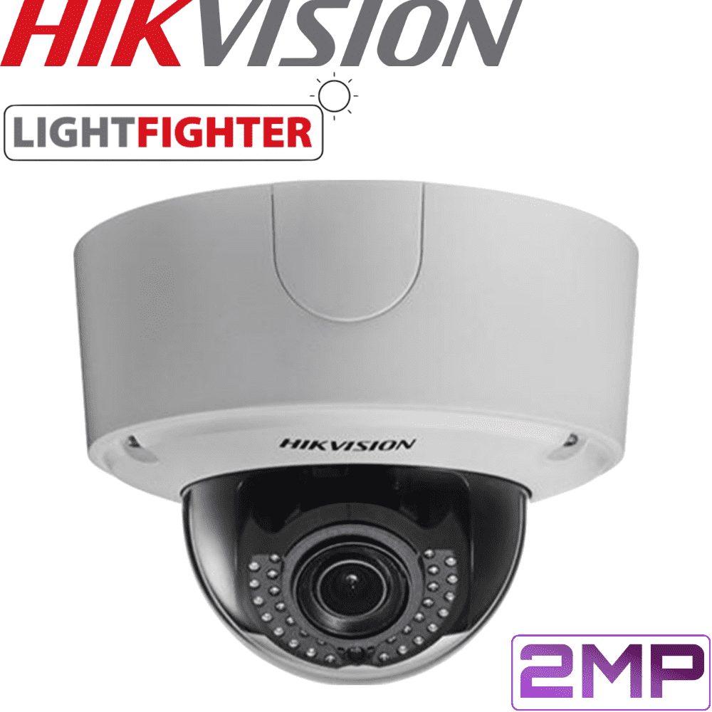 Hikvision DS-2CD4525FWD-IZ Lightfighter Security Camera: 2MP Motorised VF Dome 2.8-12mm