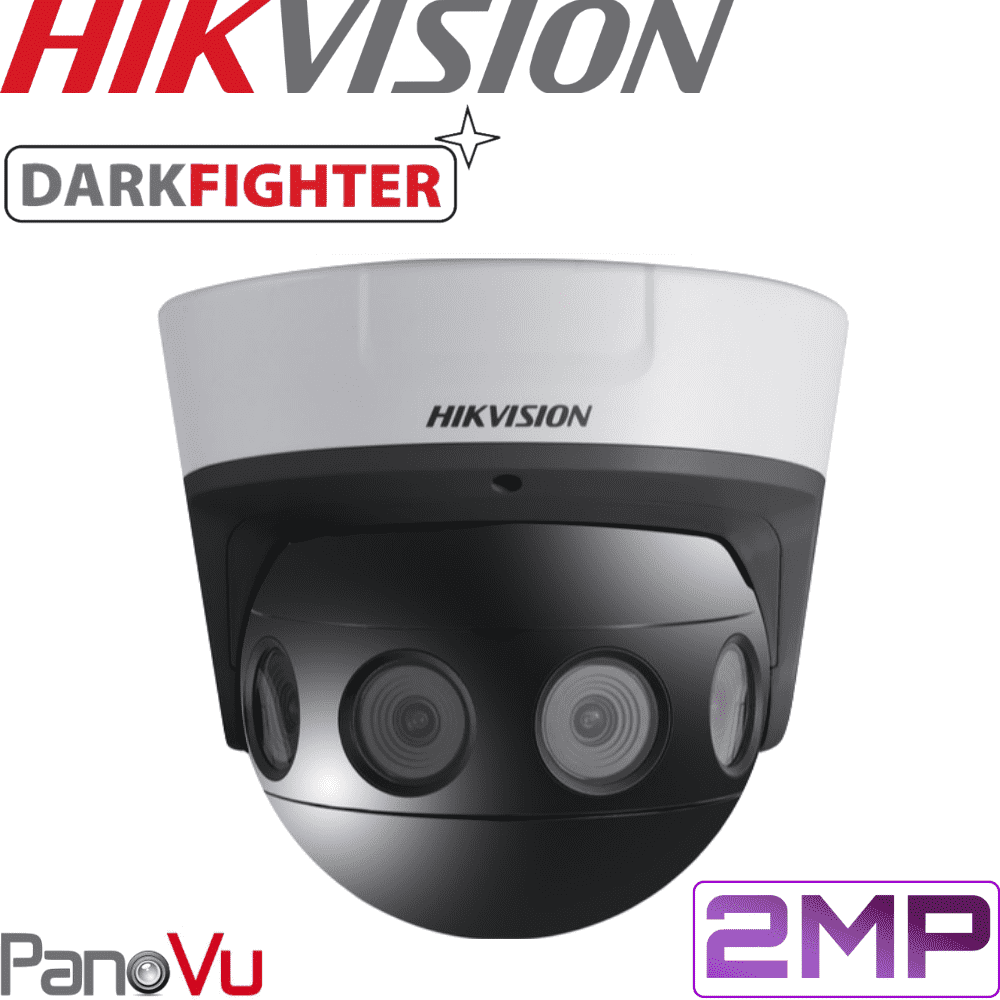 Hikvision DS-2CD6924F-IS-4 PanoVu Security Camera: 2MP Darkfighter 180° Panoramic Dome