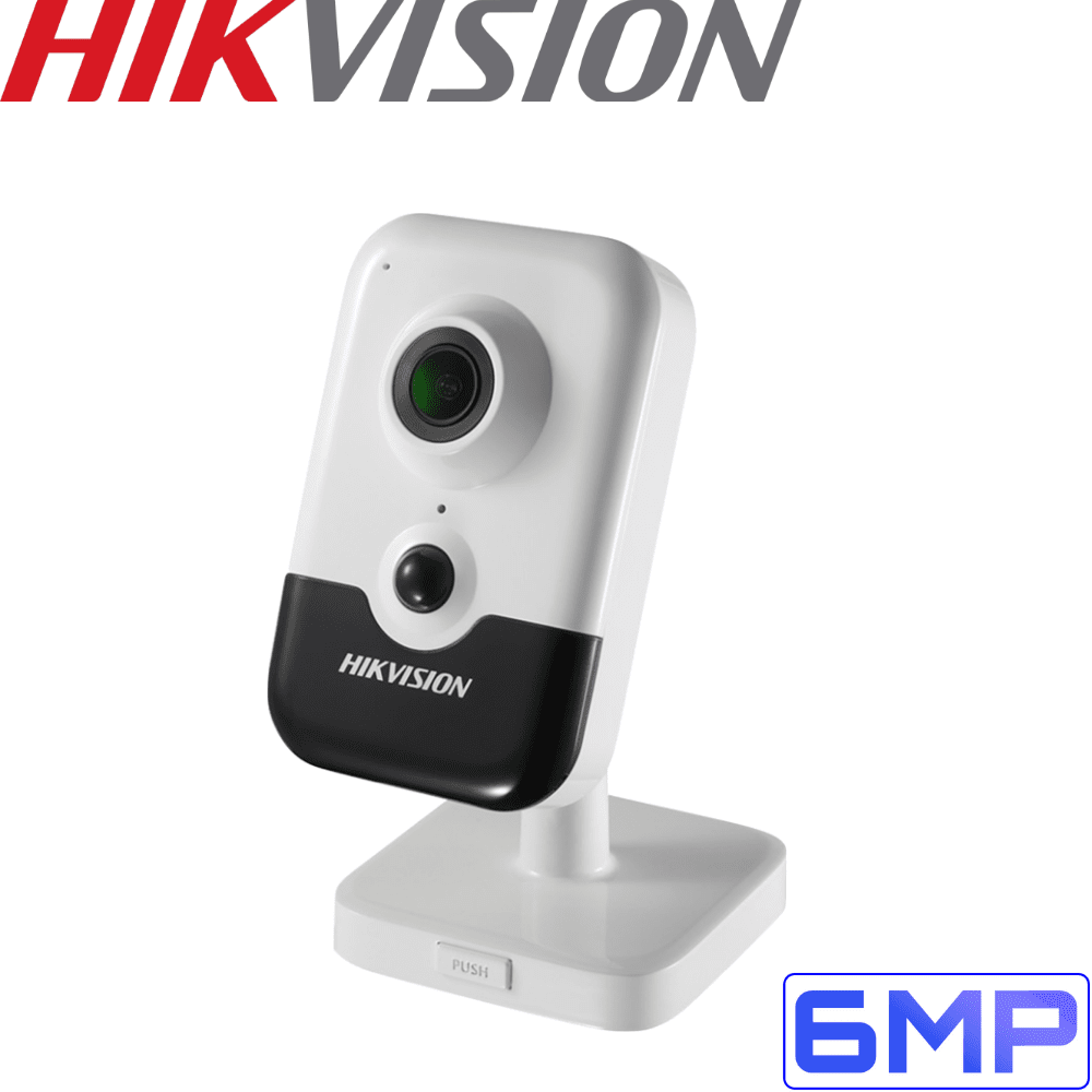 Hikvision DS-2CD2455FWD-IW Cube Security Camera: 6MP EXIR WiFi, 10m IR