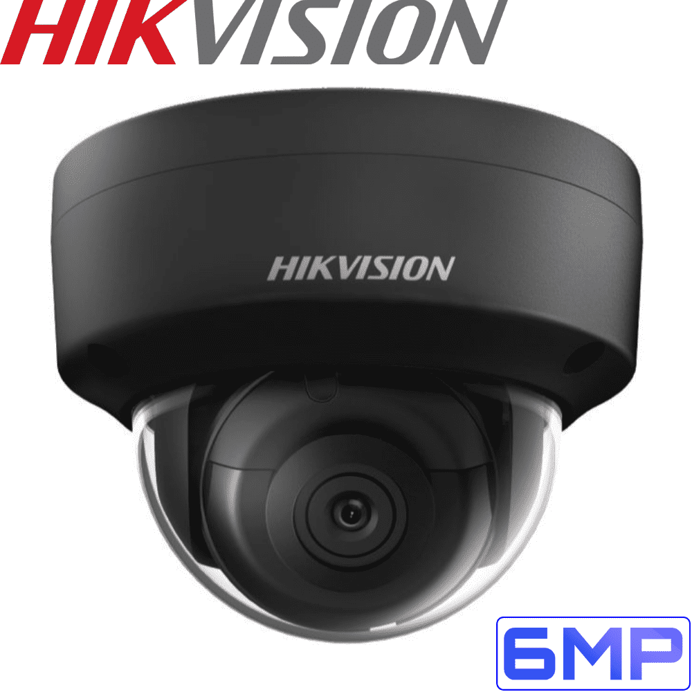 Hikvision DS-2CD2155FWD-I Security Camera: 6MP Fixed Lens Dome, IK10