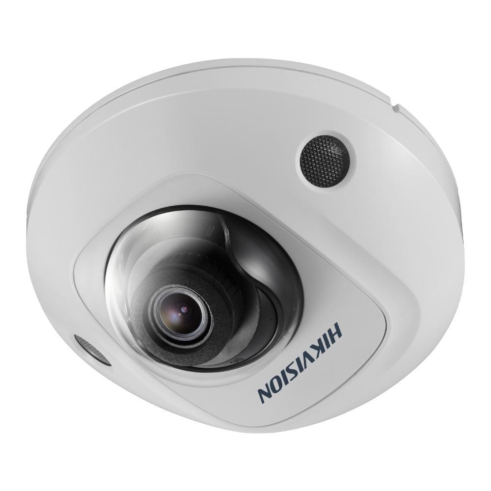 Hikvision DS-2CD2555FWD-IWS Security Camera: 6MP Mini Dome, Built-In Mic, WiFi, 2.8mm