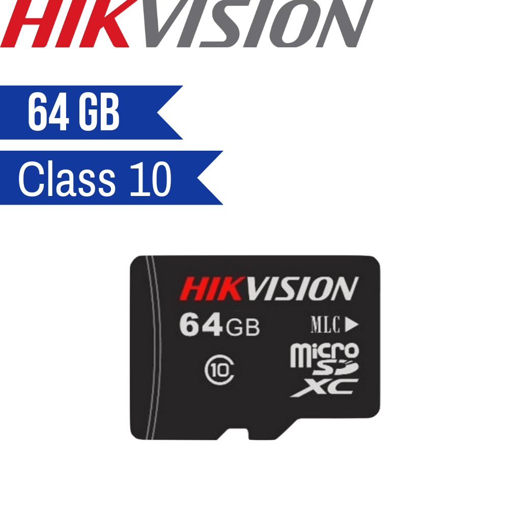 Hikvision Micro SD Card: 64GB, Class 10