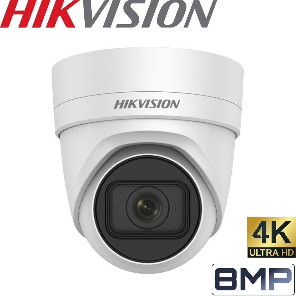 Hikvision DS-2CD2H85FWD-IZS Security Camera: 8MP (4K) Motorised Varifocal Turret 2.8-12mm