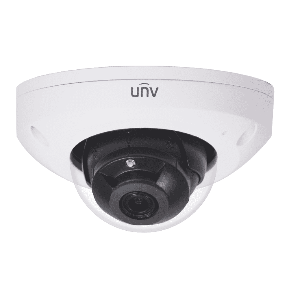 Uniview Security Camera: 4MP Mini Dome, IK10, Night Vision