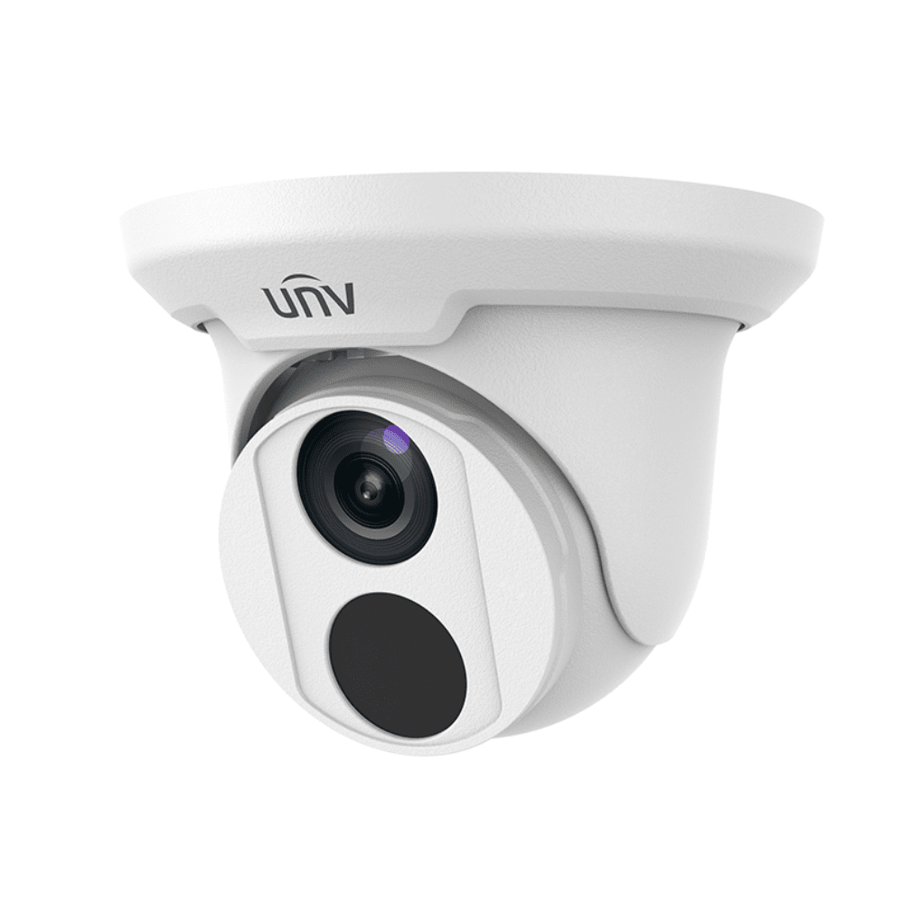 Uniview 4 Channel Security System: 4K NVR, 2 x 5MP Starlight Turret Cameras, 2TB HDD