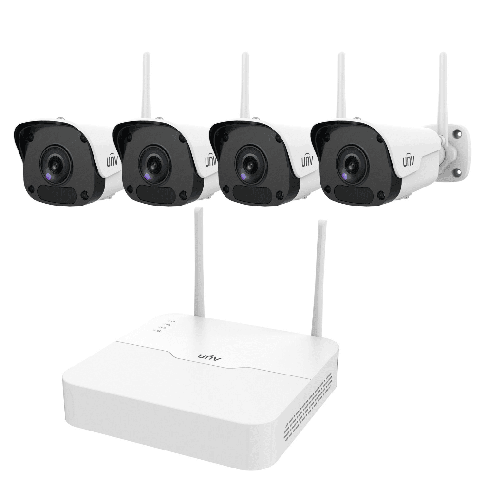 Uniview 4 Channel WiFi Security Kit: 2MP NVR, 4 x 2MP Bullet Cameras, 1TB HDD