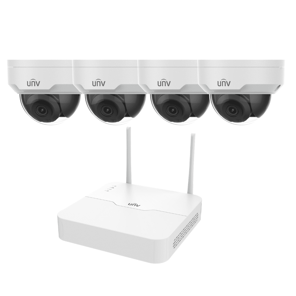 Uniview 4 Channel WiFi Security Kit: 2MP NVR, 4 x 2MP Dome Cameras, 1TB HDD