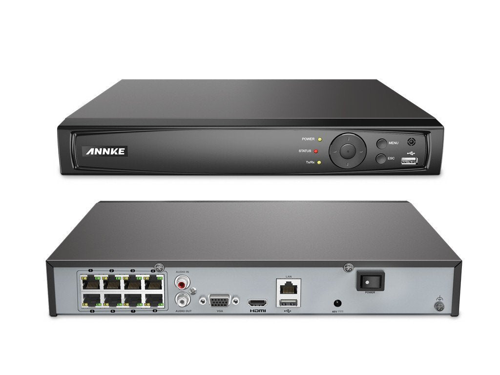 Annke 8 Channel Security Kit: 8MP NVR, 4 X 8MP(4K Ultra HD) Turret Cameras