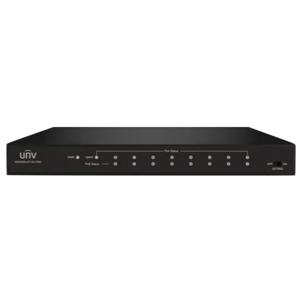 Uniview PoE Switch: 8 PoE Ports, 100Mbps