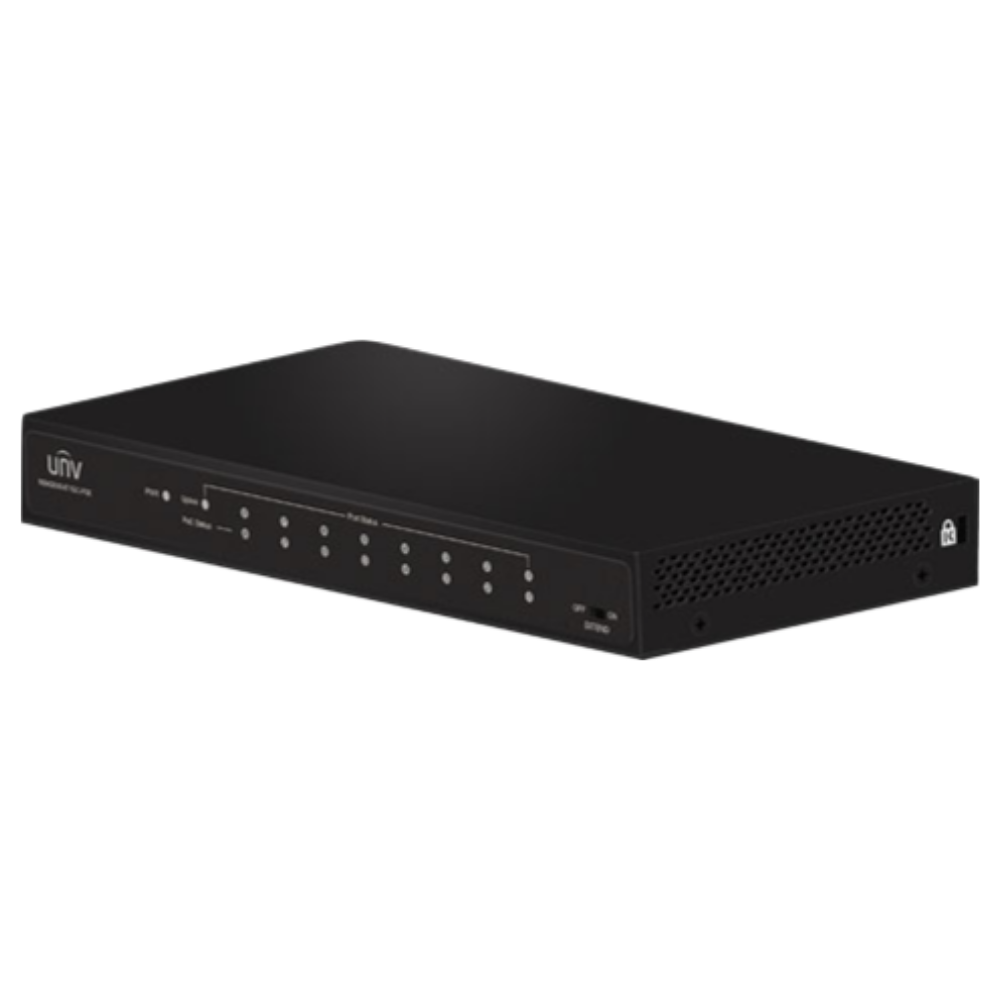 Uniview PoE Switch: 8 PoE Ports, 100Mbps
