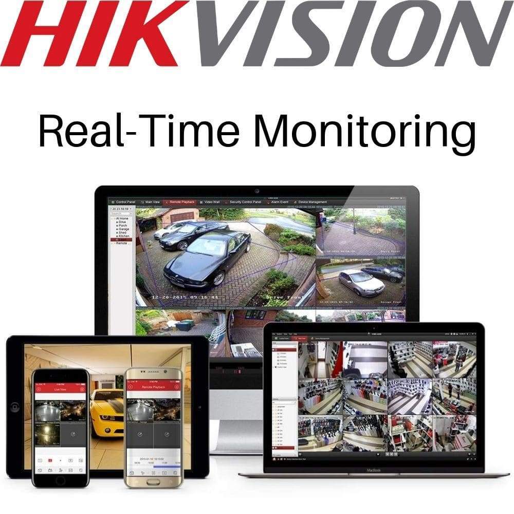Hikvision 4 Channel Security Kit: 8MP (4K) NVR, 4 X 8MP Motorised VF Bullet Cameras, 3TB HDD
