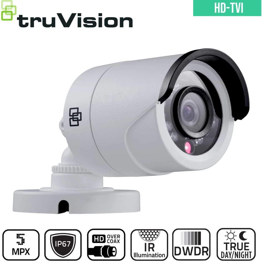TruVision Analogue Security Camera: 5MP HD-TVI Bullet