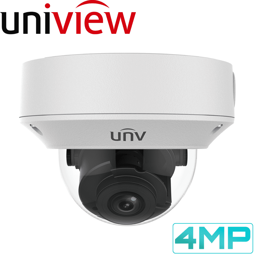 Uniview Security Camera: 4MP Motorised Varifocal Dome 2.8-12mm
