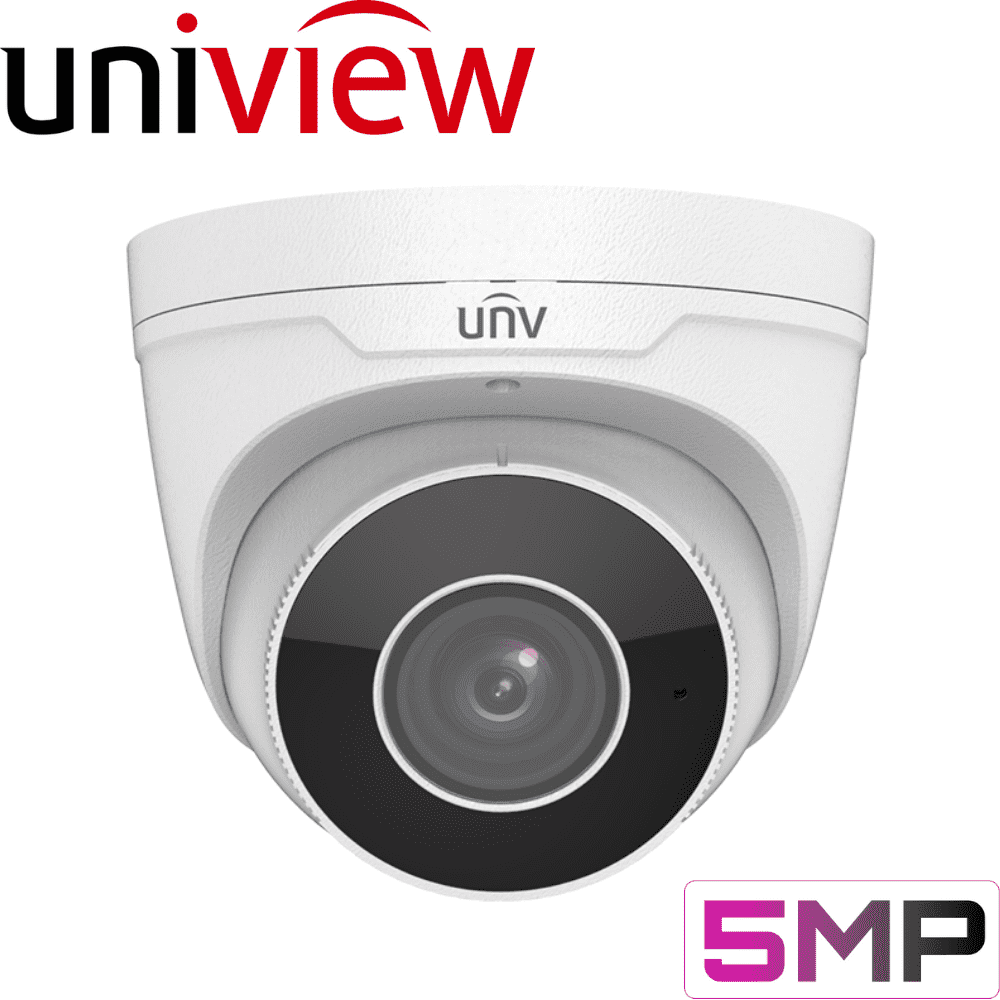 Uniview Security Camera: 5MP Starlight Motorised Varifocal Eyeball 2.7-13.5mm