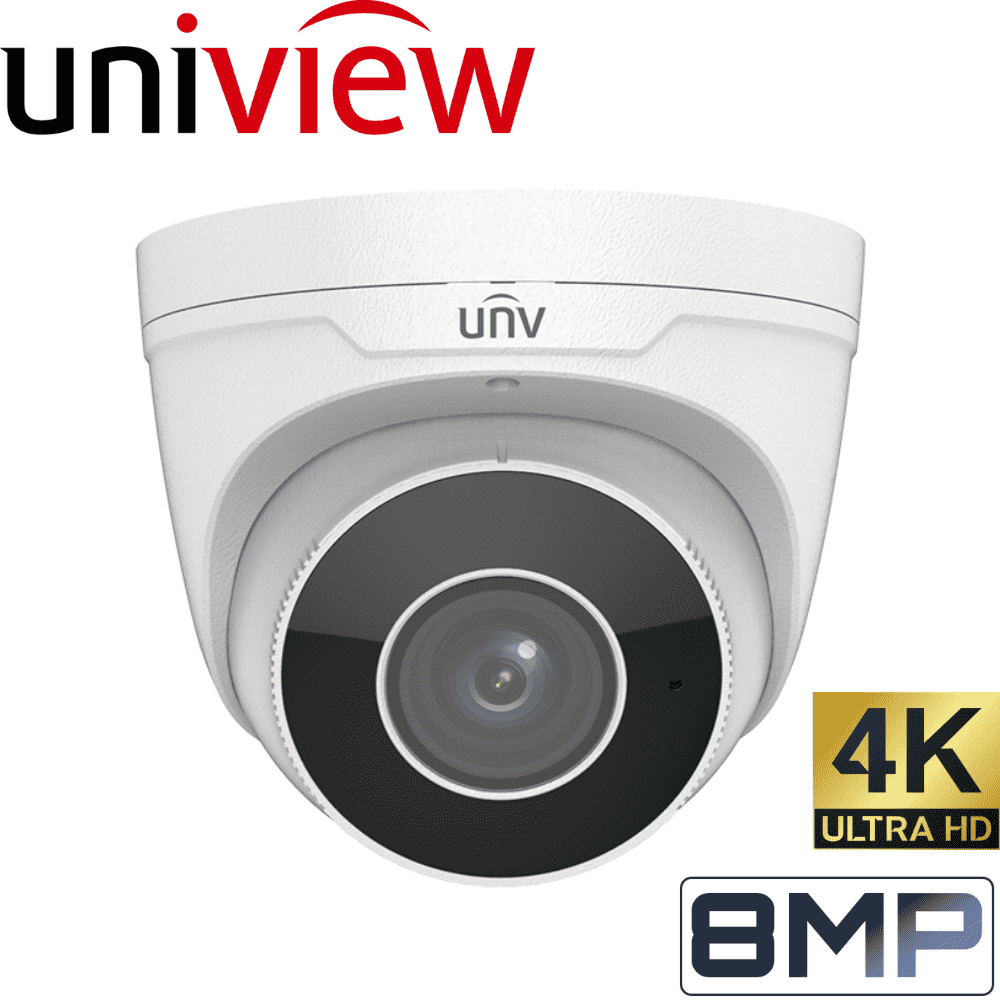 Uniview Security Camera: 8MP (4K) Motorised Varifocal Eyeball 2.8~12mm