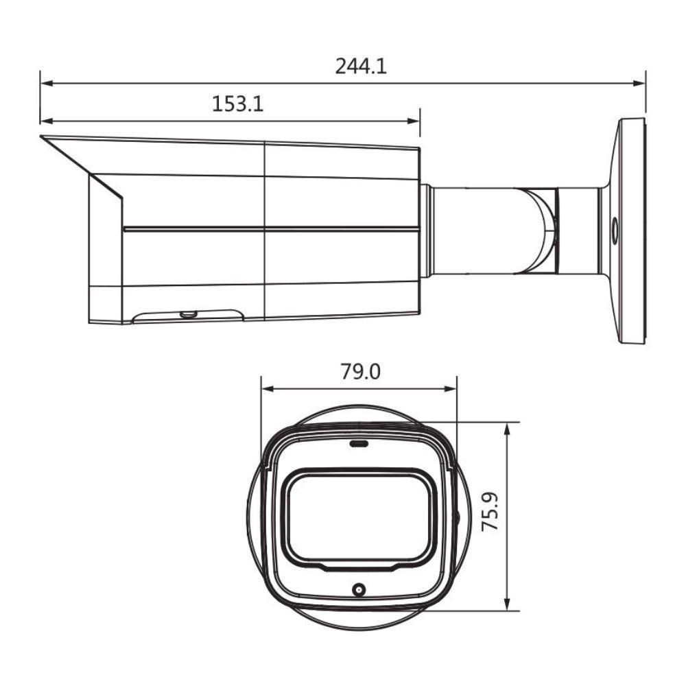 VIP Vision Pro Security Camera: 2MP Bullet, 60m IR, IK10