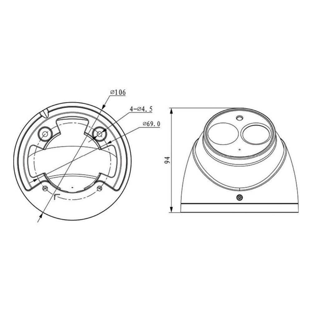 VIP Vision Professional Security Camera: 6MP Turret, 50m IR, IP67