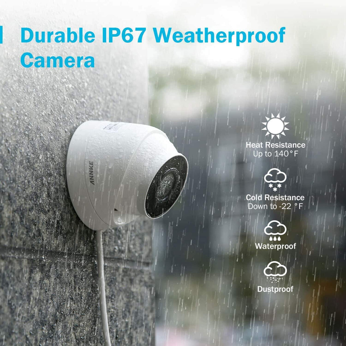 Annke 8 Channel Security Kit: 8MP(4K Ultra HD) NVR, 8 X 5MP Turret Cameras