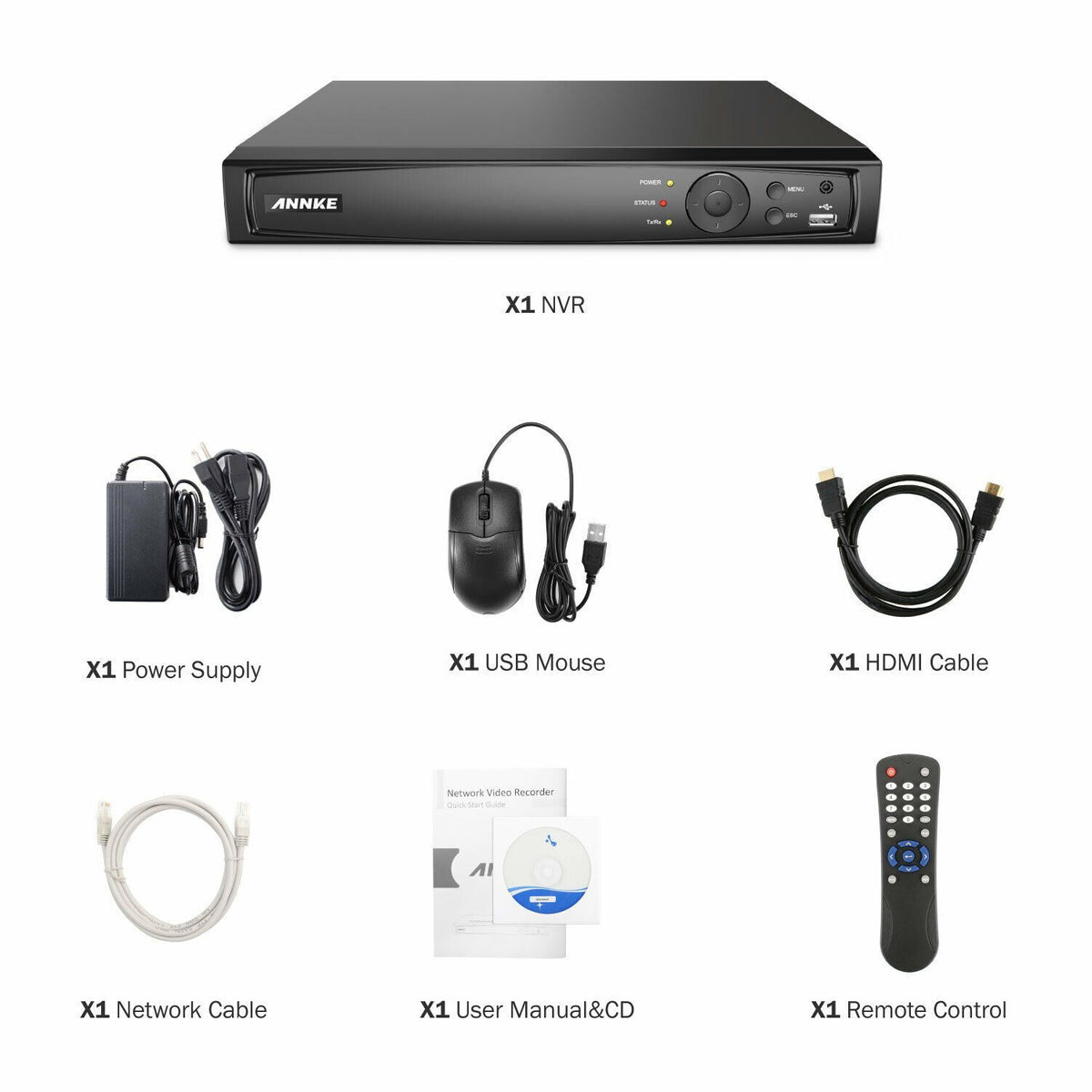 Annke 8 Channel Network Video Recorder: 8MP 4K Ultra HD with H.265+